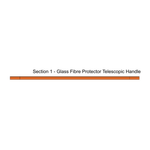 Section 1 Glass Fiber Protector Telescopic Pole