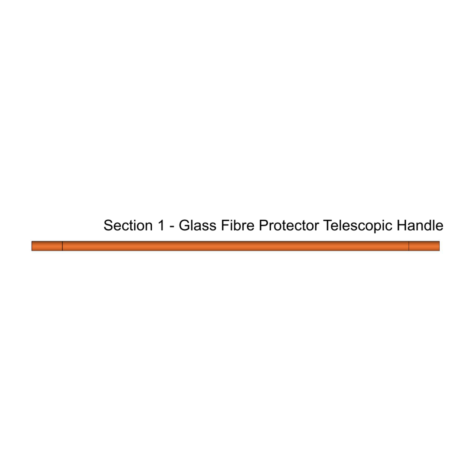 Section 1 Glass Fiber Protector Telescopic Pole