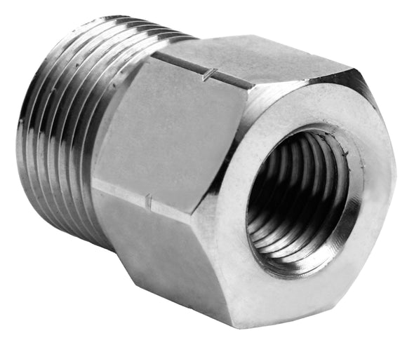 Mosmatic fitting VER 7000 psi brass nikel plated Male M22x1.5QV to Male G1/4inM 51.275
