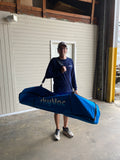 SkyVac Customer holding his pole bag after making a purchase
