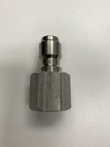 Mosmatic Quick Connect Plug 3/8" NPTF D12 Stainless Steel 70.027