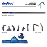 SkyVac Telescopic Vacuum Pole Kit for High Reach Internal Vacuuming
