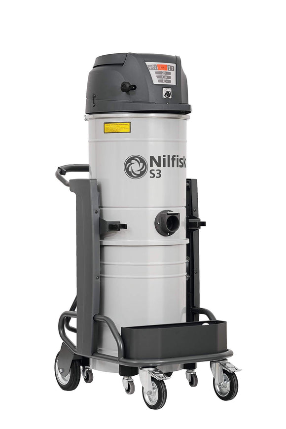 Nilfisk S3 - Industrial Vacuum Cleaner -120V 2400W 26 Gal Vac SS - 1-S3/100N1XX