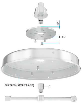 Mosmatic – Surface Cleaner Upgrade/Conversion Kit