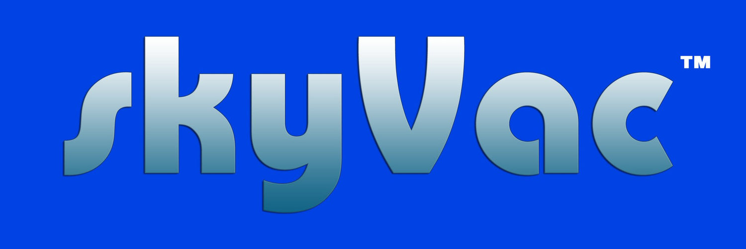 SkyVac®️ Logo (Blue Background)
