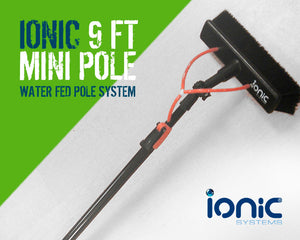 Ionic Systems 9Ft Mini Pole - 2 Sections - Complete with Brush & Angle Crank